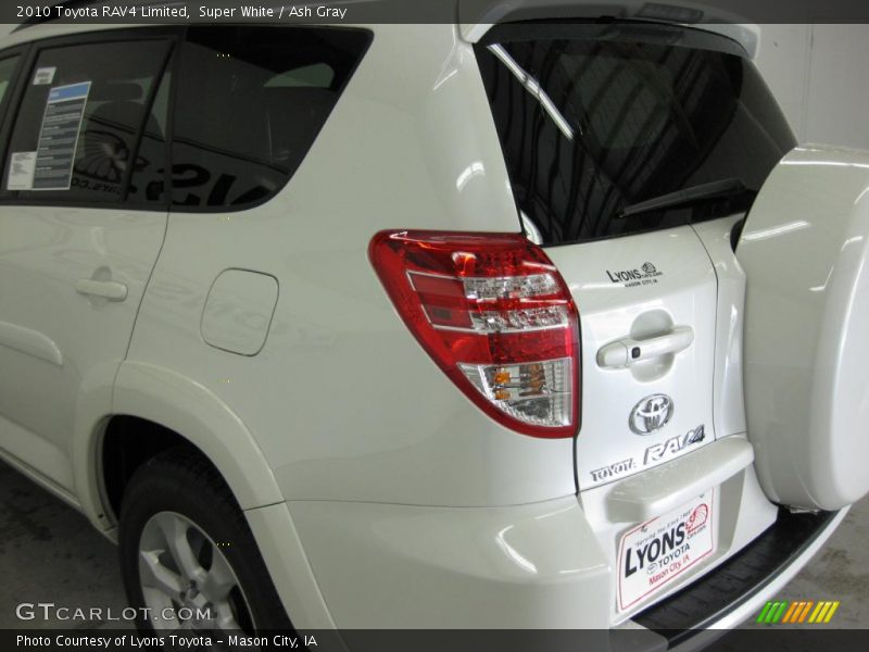 Super White / Ash Gray 2010 Toyota RAV4 Limited