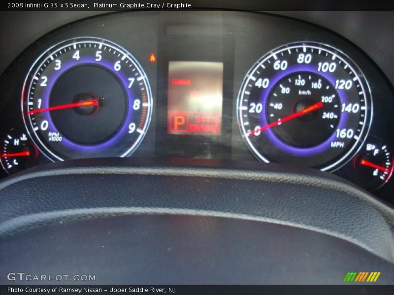  2008 G 35 x S Sedan 35 x S Sedan Gauges