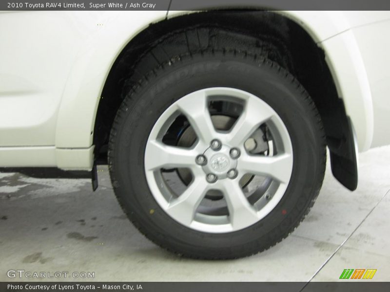 Super White / Ash Gray 2010 Toyota RAV4 Limited