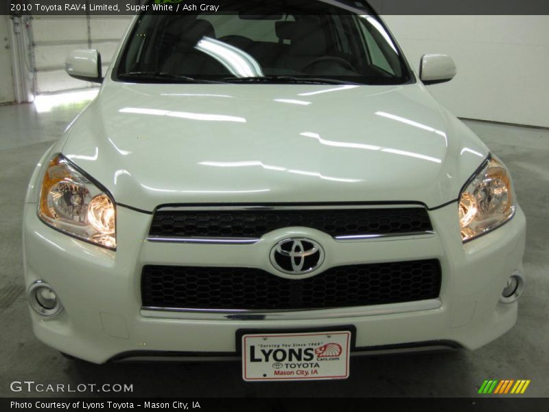 Super White / Ash Gray 2010 Toyota RAV4 Limited