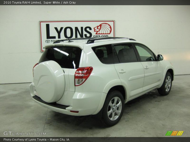 Super White / Ash Gray 2010 Toyota RAV4 Limited