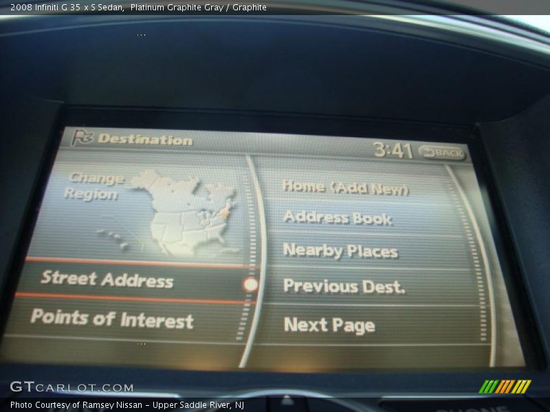 Platinum Graphite Gray / Graphite 2008 Infiniti G 35 x S Sedan