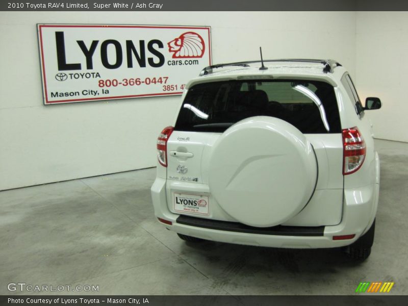 Super White / Ash Gray 2010 Toyota RAV4 Limited
