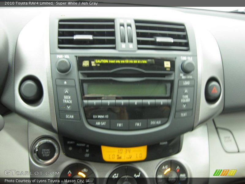 Super White / Ash Gray 2010 Toyota RAV4 Limited