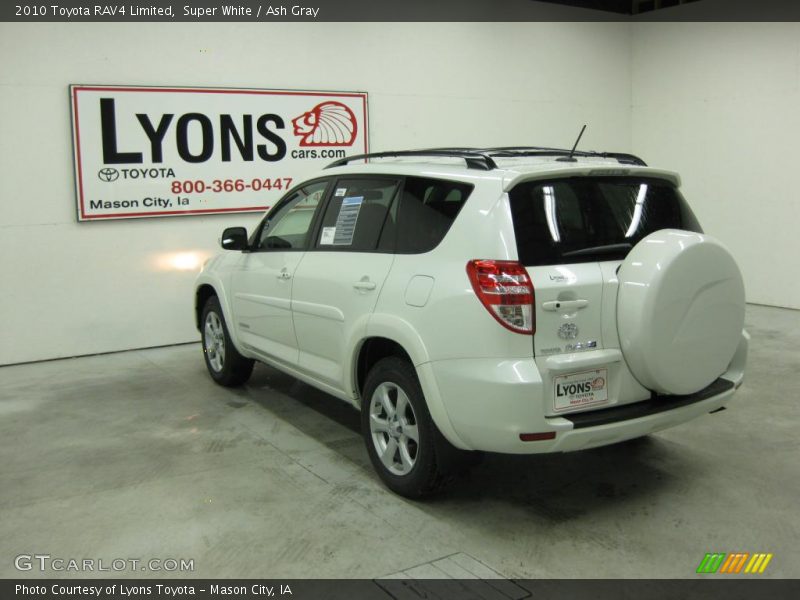 Super White / Ash Gray 2010 Toyota RAV4 Limited