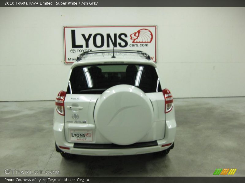 Super White / Ash Gray 2010 Toyota RAV4 Limited