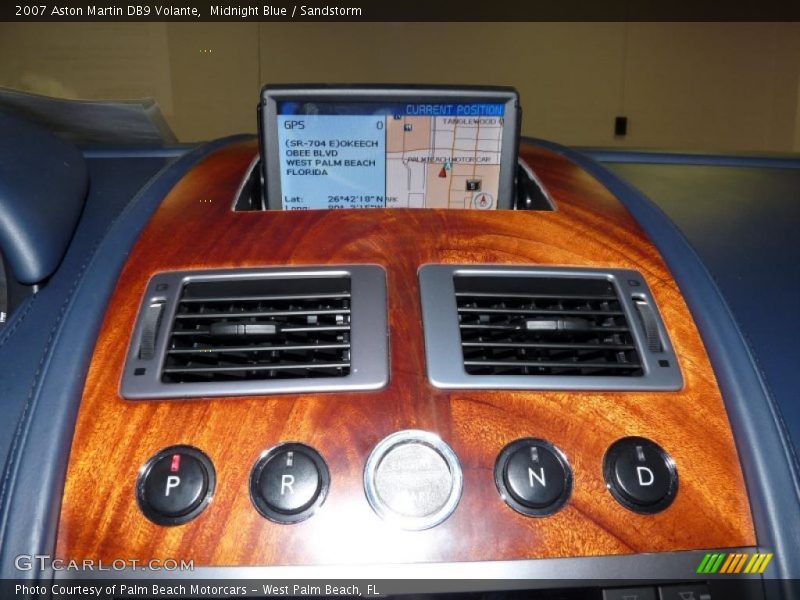 Navigation of 2007 DB9 Volante