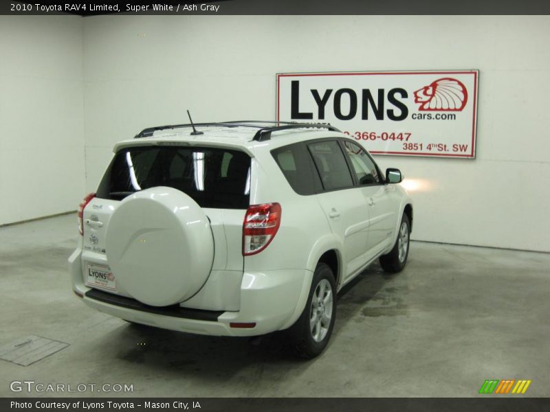 Super White / Ash Gray 2010 Toyota RAV4 Limited