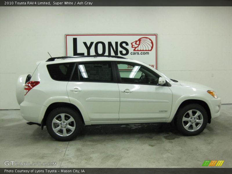 Super White / Ash Gray 2010 Toyota RAV4 Limited