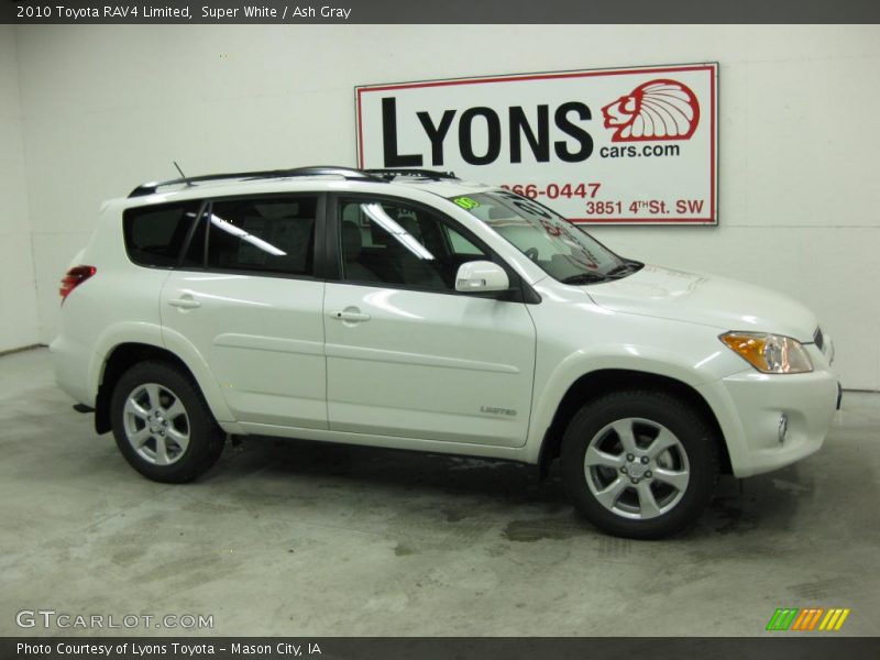 Super White / Ash Gray 2010 Toyota RAV4 Limited