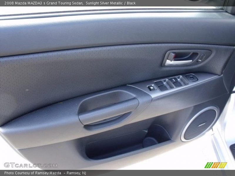 Sunlight Silver Metallic / Black 2008 Mazda MAZDA3 s Grand Touring Sedan