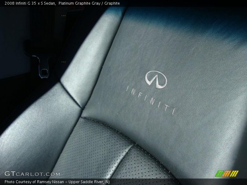 Platinum Graphite Gray / Graphite 2008 Infiniti G 35 x S Sedan