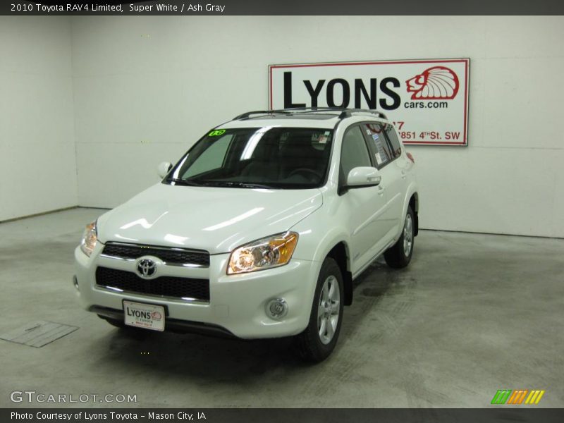 Super White / Ash Gray 2010 Toyota RAV4 Limited