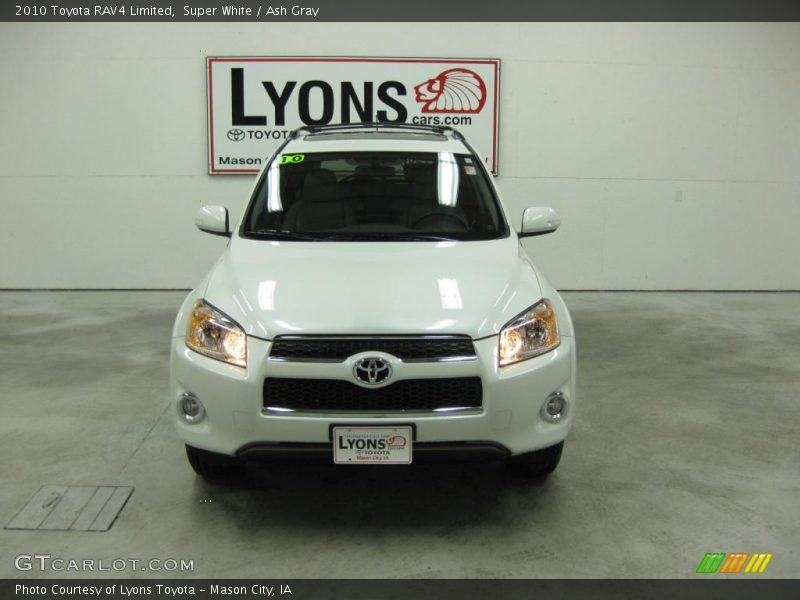 Super White / Ash Gray 2010 Toyota RAV4 Limited