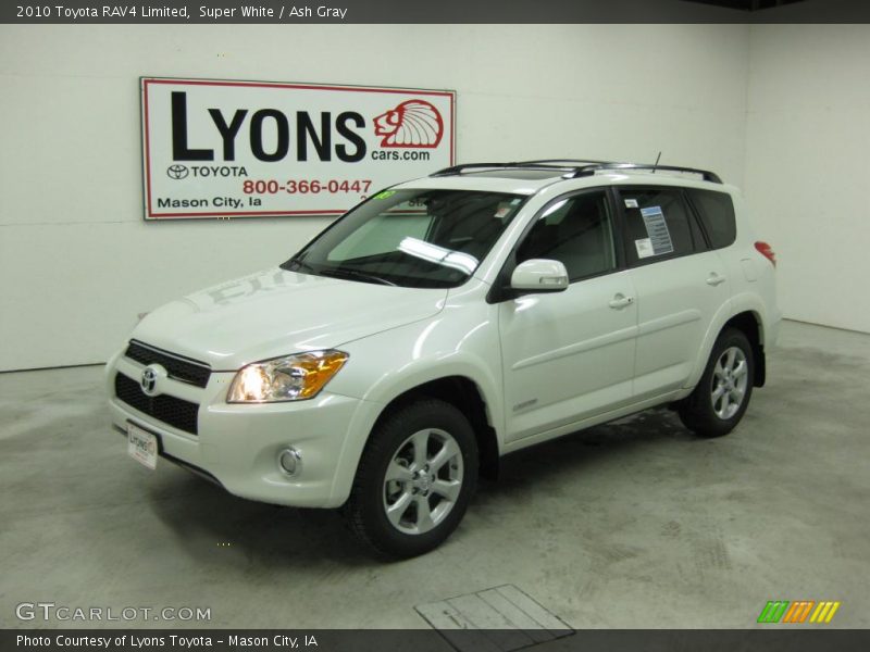 Super White / Ash Gray 2010 Toyota RAV4 Limited