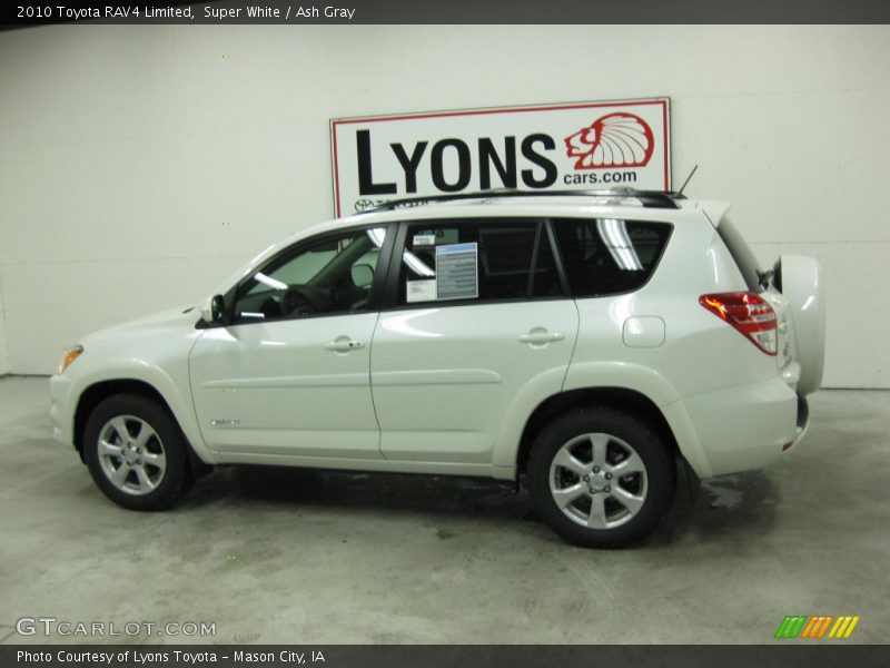 Super White / Ash Gray 2010 Toyota RAV4 Limited