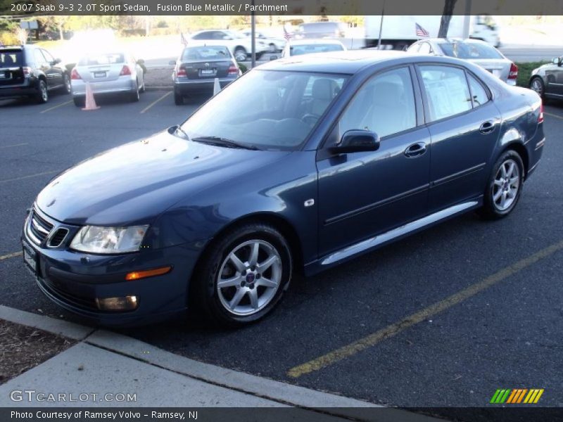 Fusion Blue Metallic / Parchment 2007 Saab 9-3 2.0T Sport Sedan