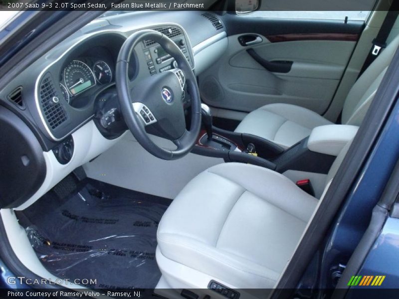 Fusion Blue Metallic / Parchment 2007 Saab 9-3 2.0T Sport Sedan