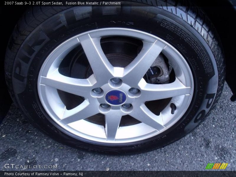 Fusion Blue Metallic / Parchment 2007 Saab 9-3 2.0T Sport Sedan