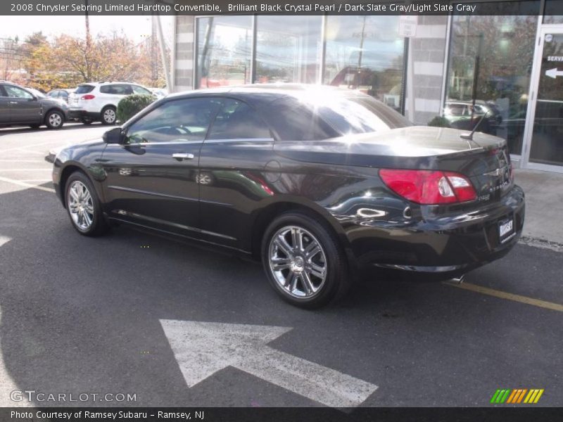 Brilliant Black Crystal Pearl / Dark Slate Gray/Light Slate Gray 2008 Chrysler Sebring Limited Hardtop Convertible