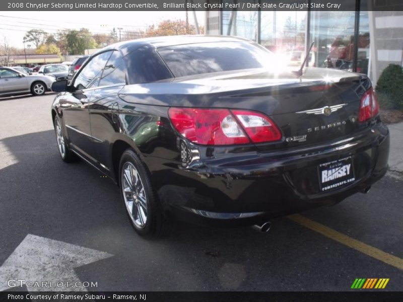 Brilliant Black Crystal Pearl / Dark Slate Gray/Light Slate Gray 2008 Chrysler Sebring Limited Hardtop Convertible