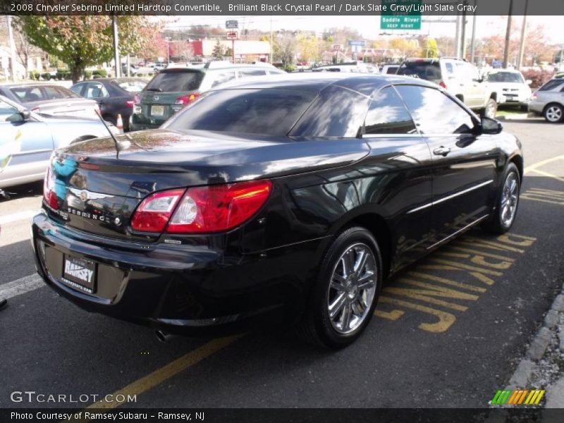 Brilliant Black Crystal Pearl / Dark Slate Gray/Light Slate Gray 2008 Chrysler Sebring Limited Hardtop Convertible