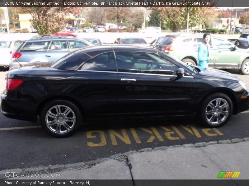 Brilliant Black Crystal Pearl / Dark Slate Gray/Light Slate Gray 2008 Chrysler Sebring Limited Hardtop Convertible