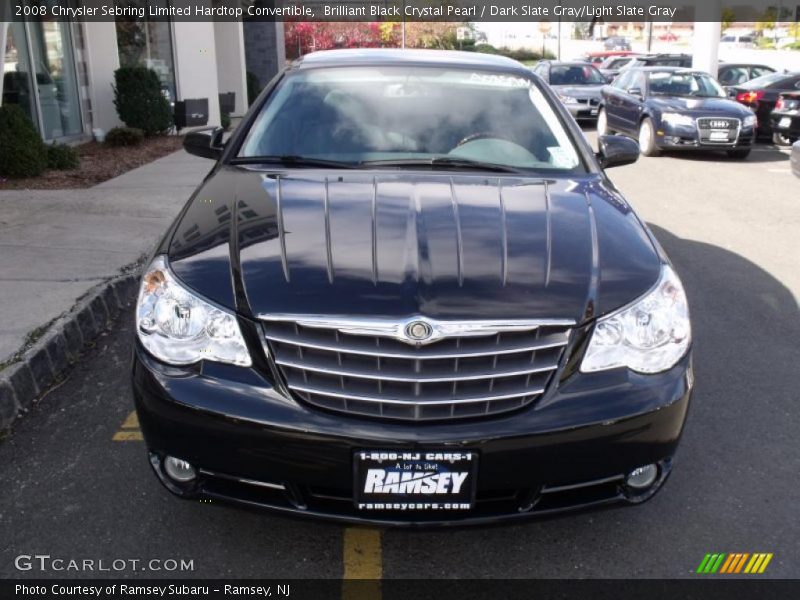 Brilliant Black Crystal Pearl / Dark Slate Gray/Light Slate Gray 2008 Chrysler Sebring Limited Hardtop Convertible