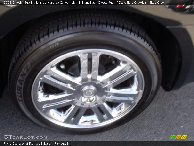 Brilliant Black Crystal Pearl / Dark Slate Gray/Light Slate Gray 2008 Chrysler Sebring Limited Hardtop Convertible