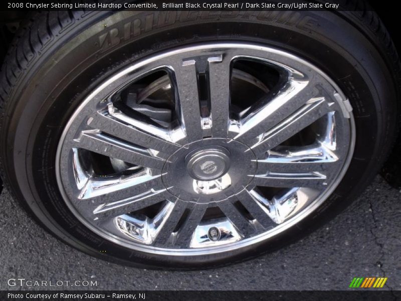 Brilliant Black Crystal Pearl / Dark Slate Gray/Light Slate Gray 2008 Chrysler Sebring Limited Hardtop Convertible