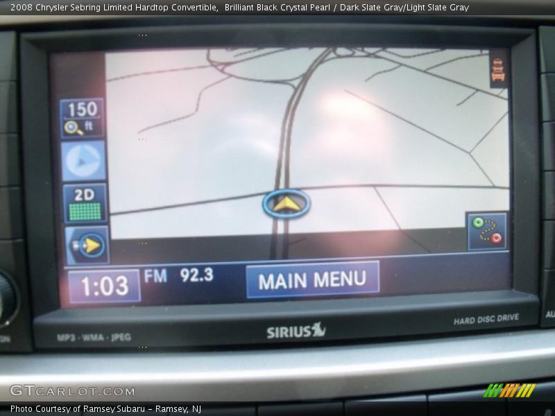 Brilliant Black Crystal Pearl / Dark Slate Gray/Light Slate Gray 2008 Chrysler Sebring Limited Hardtop Convertible