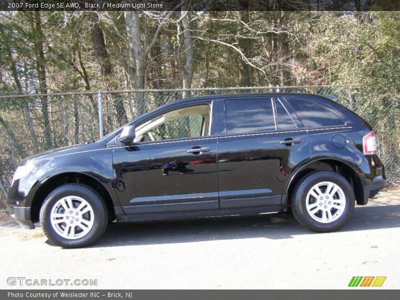 Black / Medium Light Stone 2007 Ford Edge SE AWD