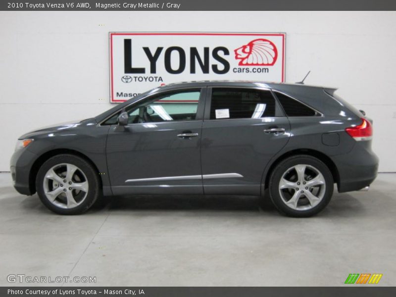 Magnetic Gray Metallic / Gray 2010 Toyota Venza V6 AWD