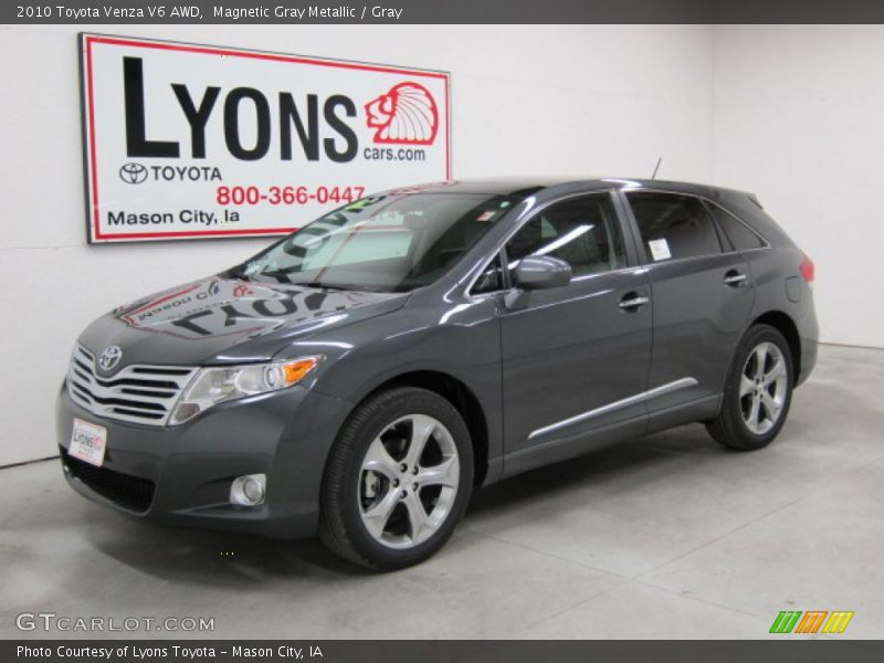 Magnetic Gray Metallic / Gray 2010 Toyota Venza V6 AWD