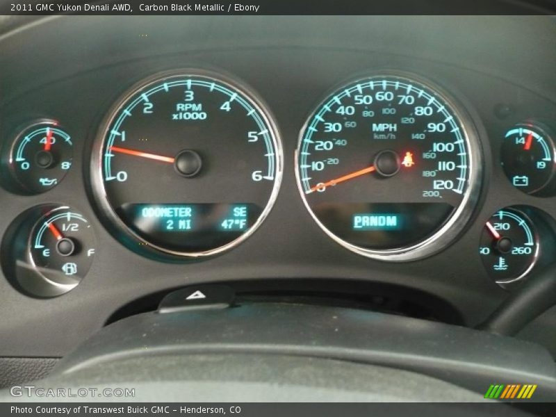 Carbon Black Metallic / Ebony 2011 GMC Yukon Denali AWD