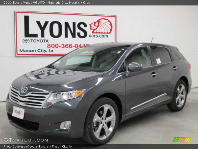 Magnetic Gray Metallic / Gray 2010 Toyota Venza V6 AWD