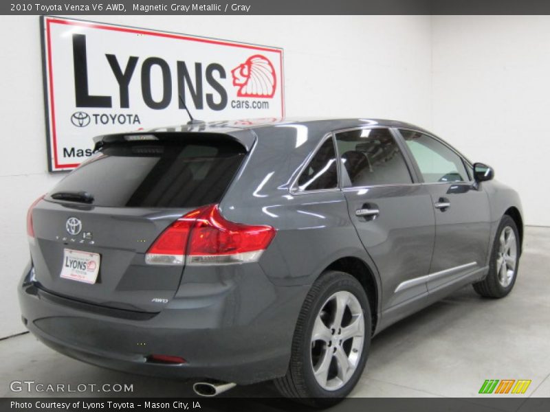 Magnetic Gray Metallic / Gray 2010 Toyota Venza V6 AWD