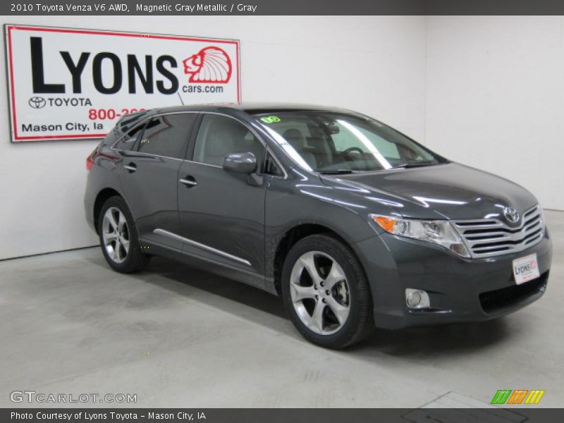 Magnetic Gray Metallic / Gray 2010 Toyota Venza V6 AWD
