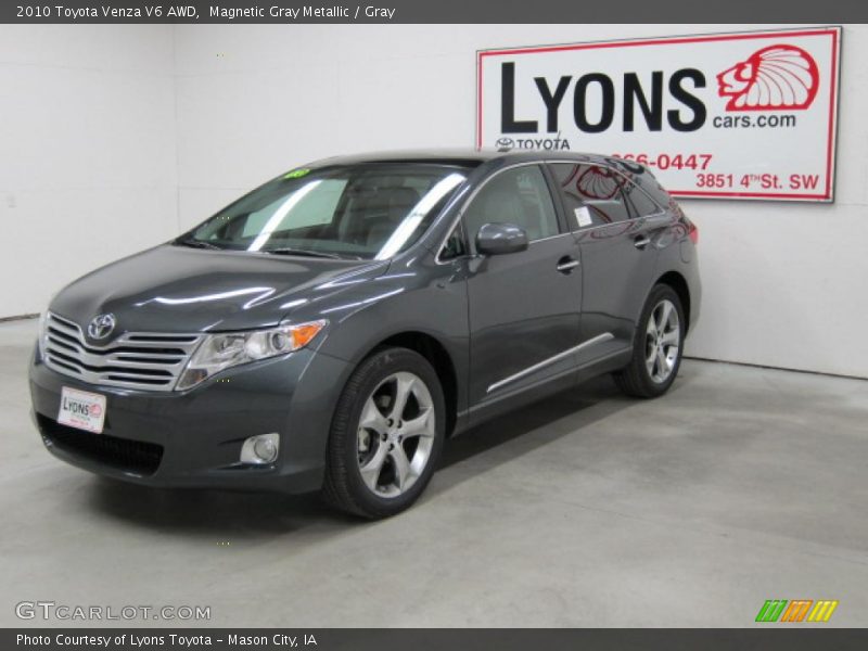 Magnetic Gray Metallic / Gray 2010 Toyota Venza V6 AWD