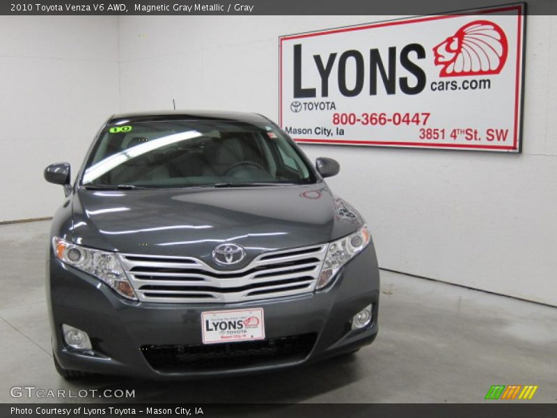Magnetic Gray Metallic / Gray 2010 Toyota Venza V6 AWD