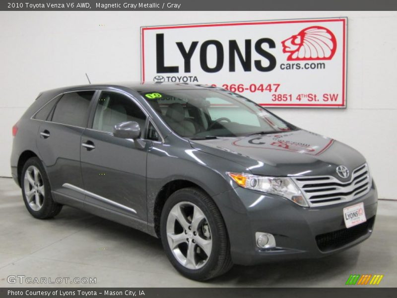 Magnetic Gray Metallic / Gray 2010 Toyota Venza V6 AWD
