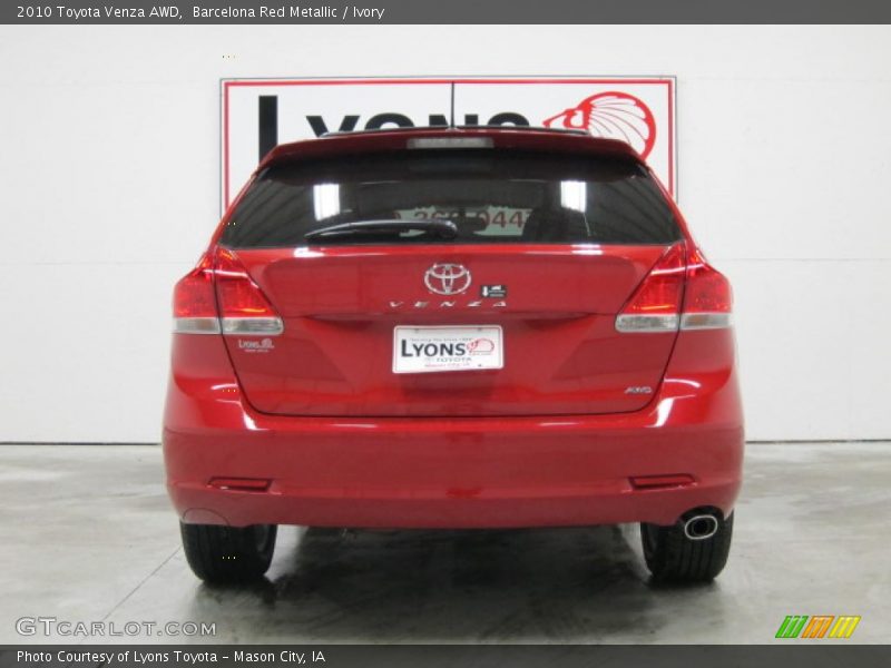 Barcelona Red Metallic / Ivory 2010 Toyota Venza AWD
