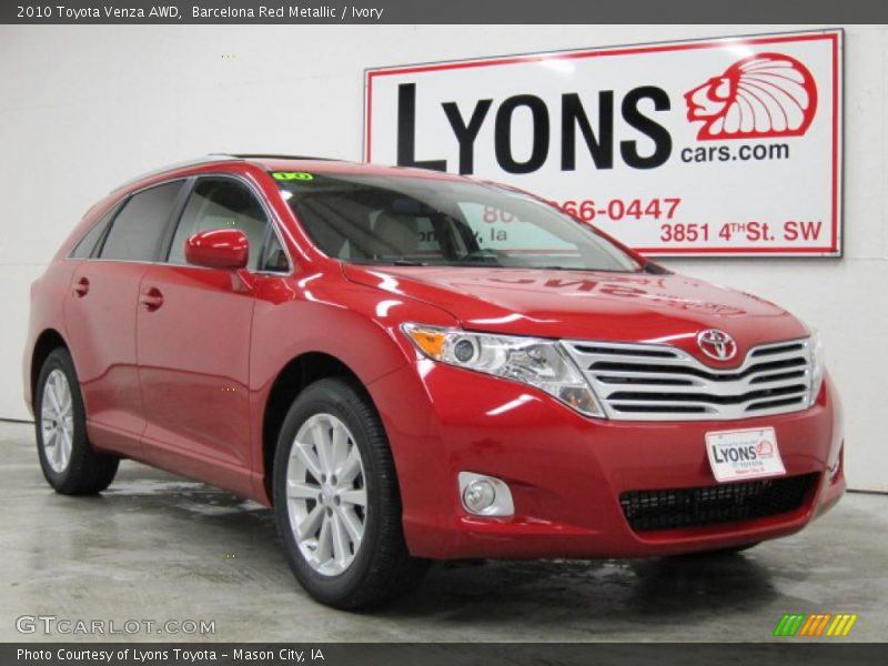 Barcelona Red Metallic / Ivory 2010 Toyota Venza AWD