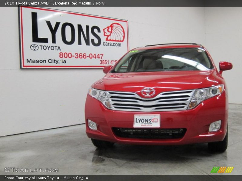 Barcelona Red Metallic / Ivory 2010 Toyota Venza AWD