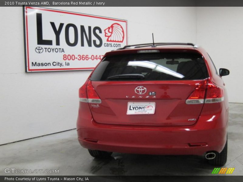 Barcelona Red Metallic / Ivory 2010 Toyota Venza AWD