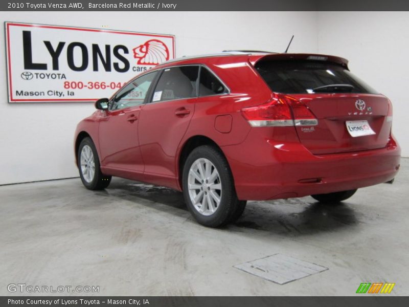 Barcelona Red Metallic / Ivory 2010 Toyota Venza AWD