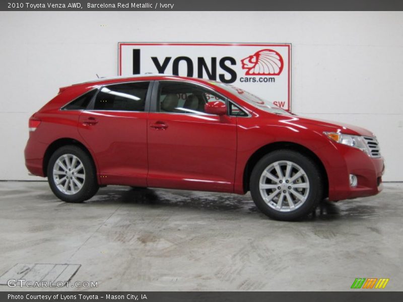 Barcelona Red Metallic / Ivory 2010 Toyota Venza AWD
