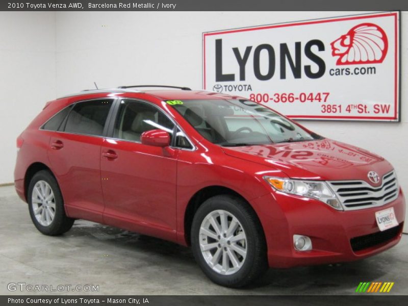 Barcelona Red Metallic / Ivory 2010 Toyota Venza AWD