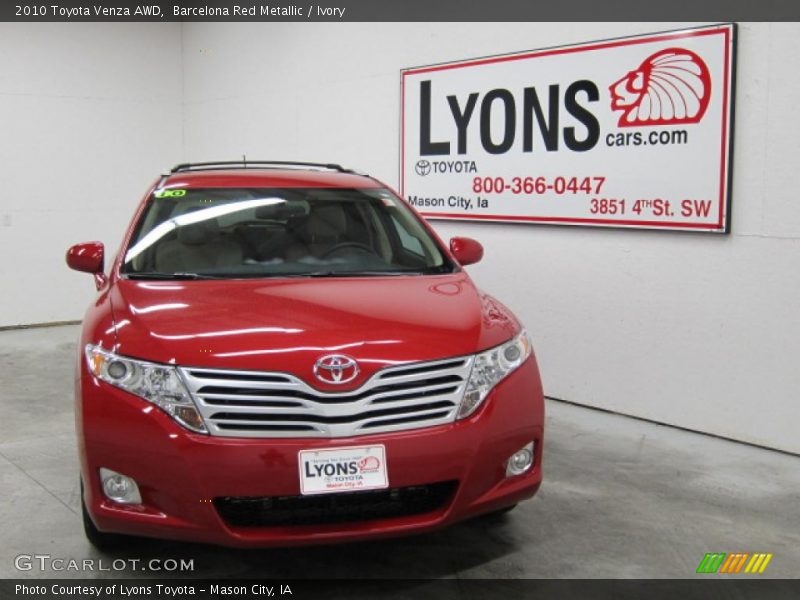 Barcelona Red Metallic / Ivory 2010 Toyota Venza AWD