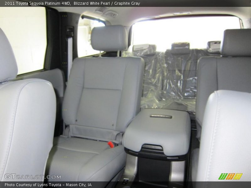 Blizzard White Pearl / Graphite Gray 2011 Toyota Sequoia Platinum 4WD